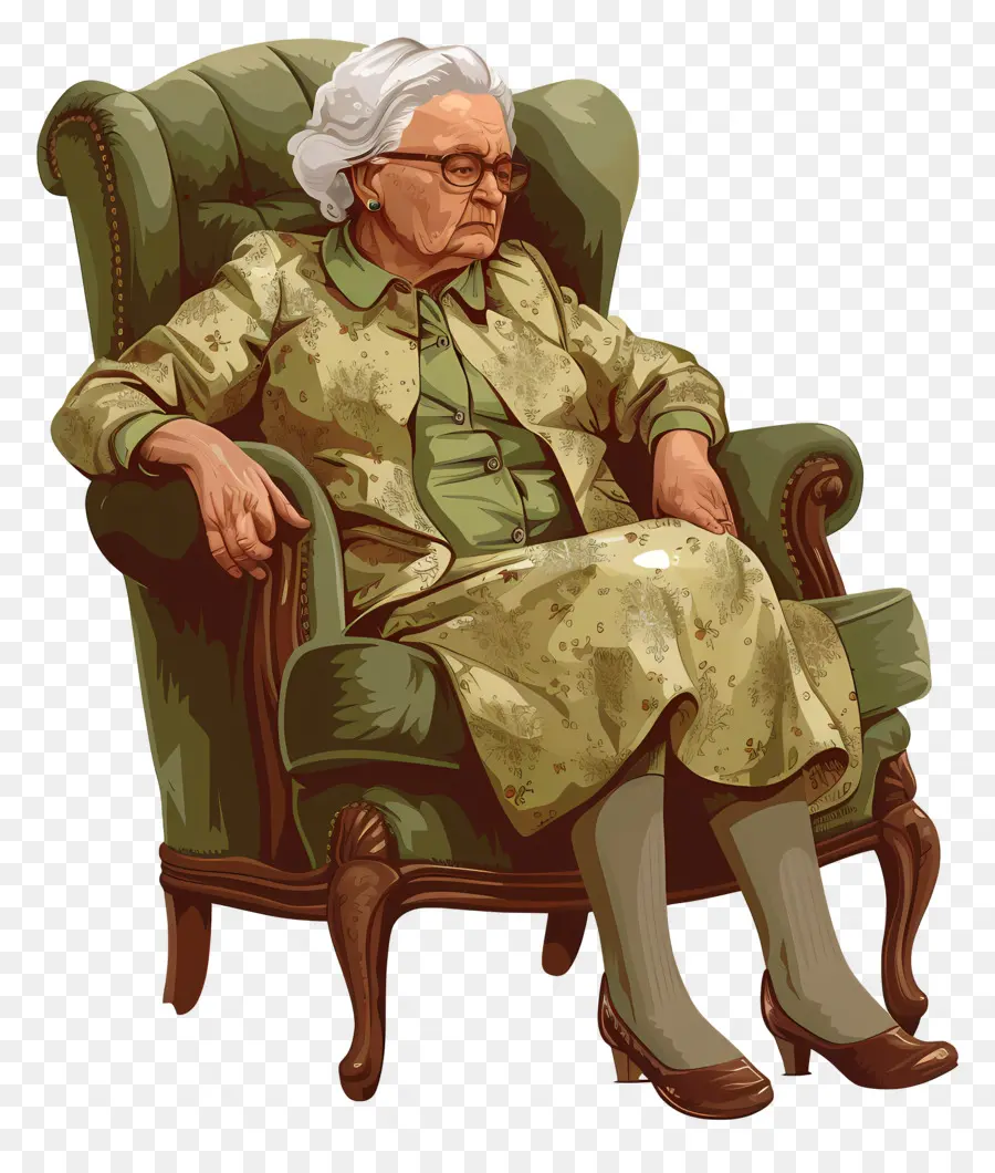 Anciana，Anciana Dormida PNG