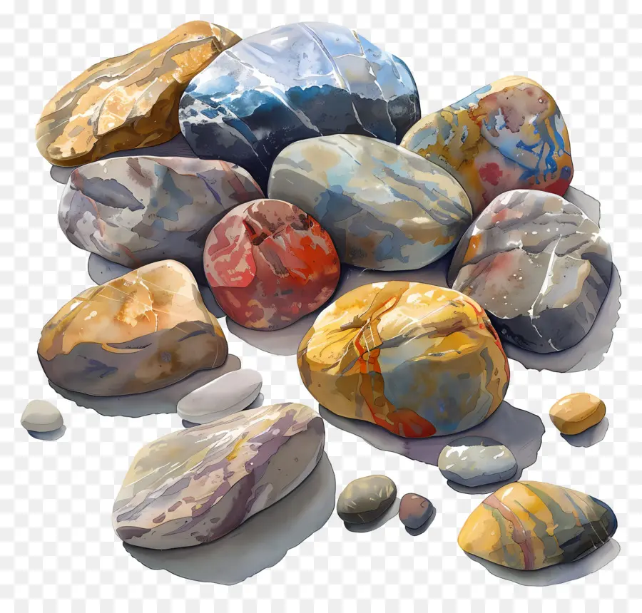 Piedras，Pintura De Pilotes De Roca PNG