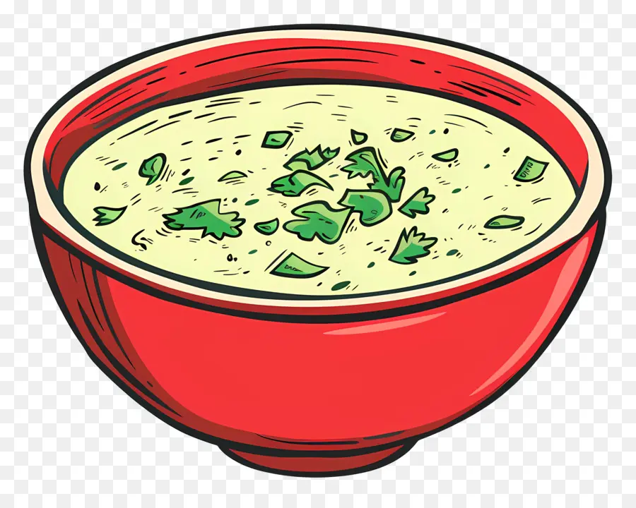 Raita Verde，Tazón Rojo PNG