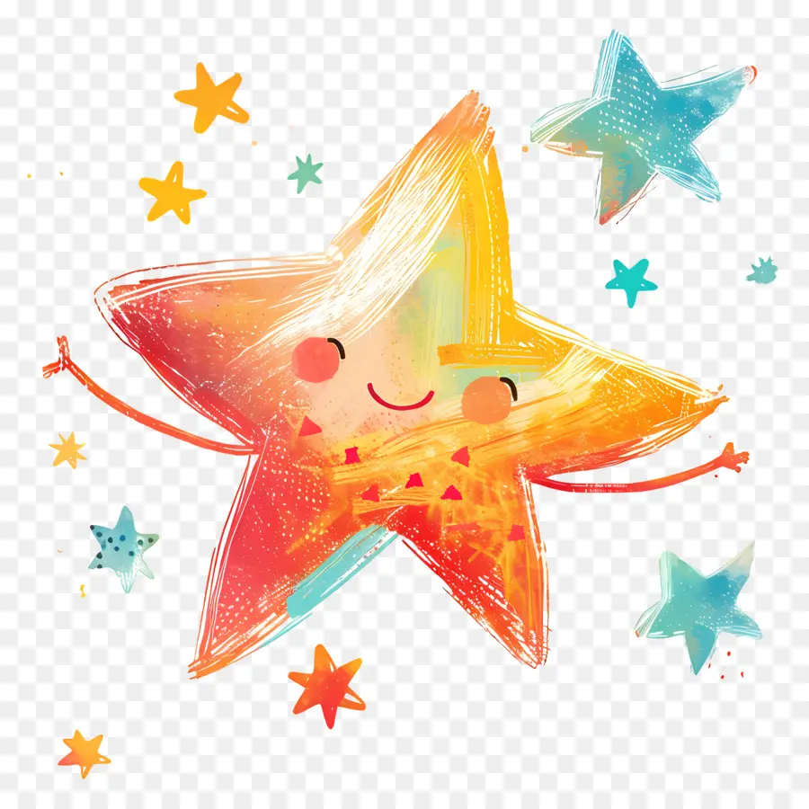 Estrella，Sonriendo Estrellas PNG