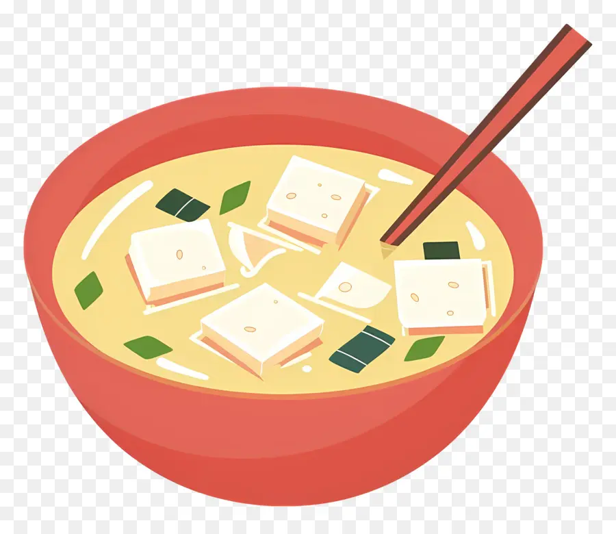 Sopa De Miso，Sopa De Tofu PNG