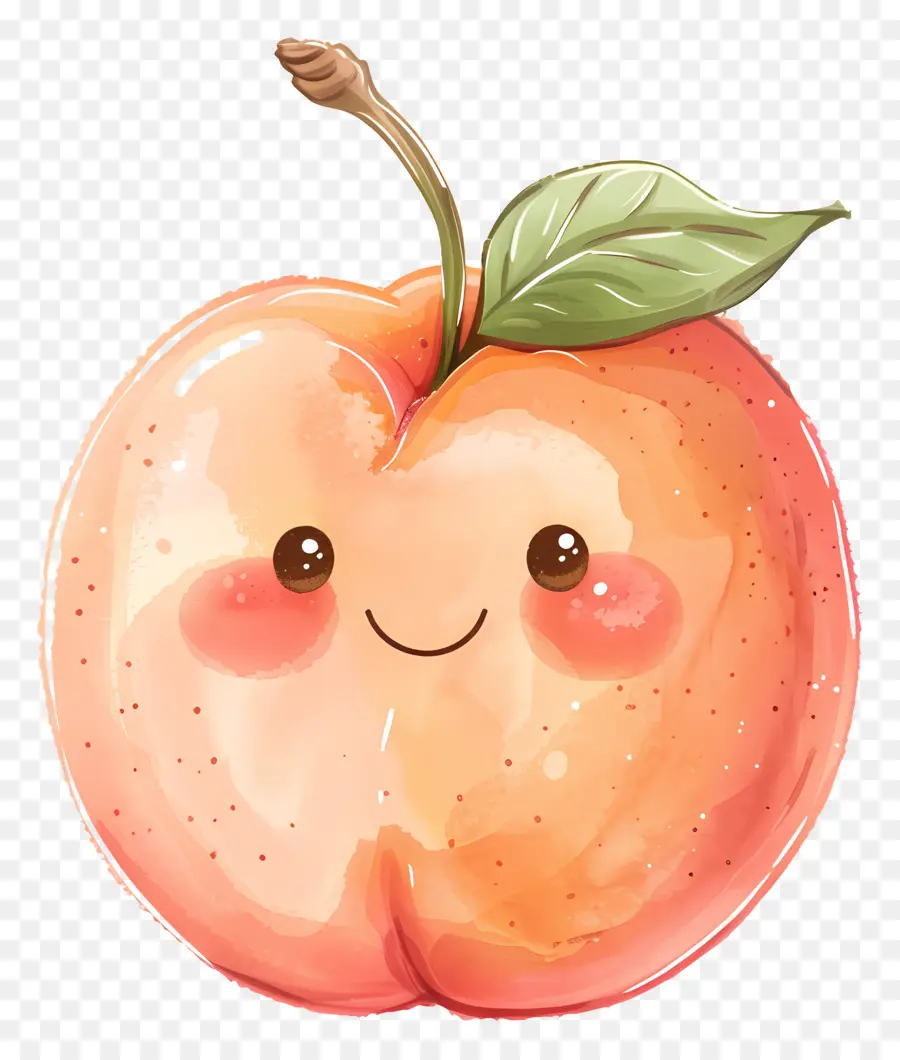 Melocotón，Lindo Apple PNG