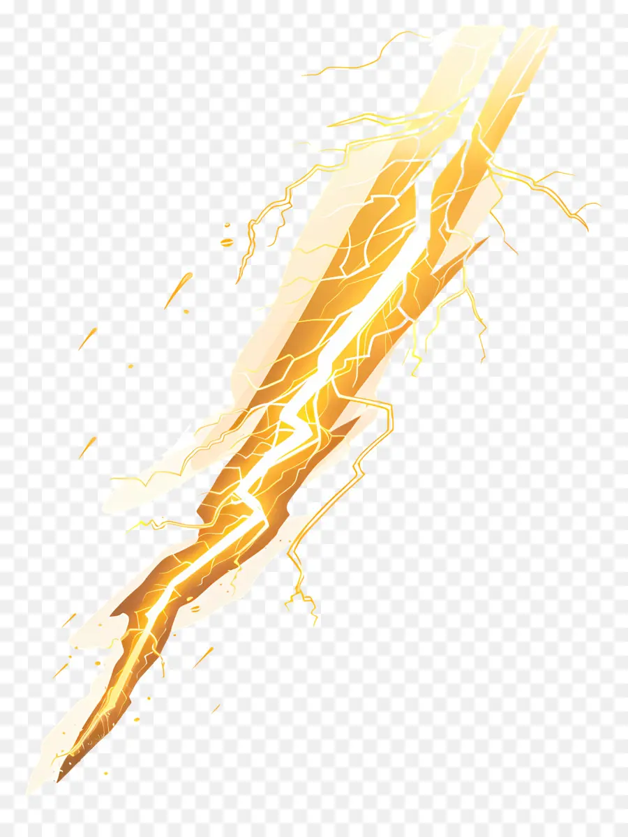 Lightning Bolt，Llamas Doradas PNG