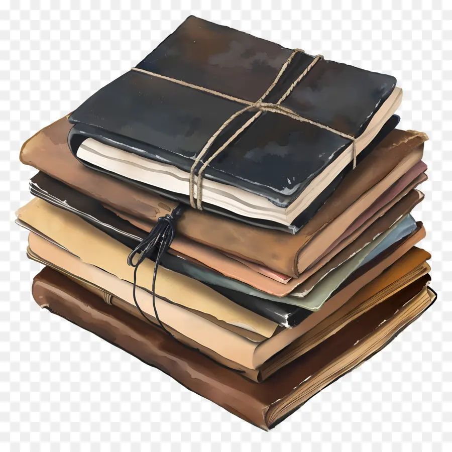 Pila De Cuadernos，De La Vendimia PNG