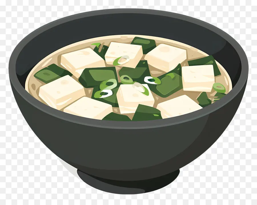 Sopa De Miso，Tofu Al Vapor PNG