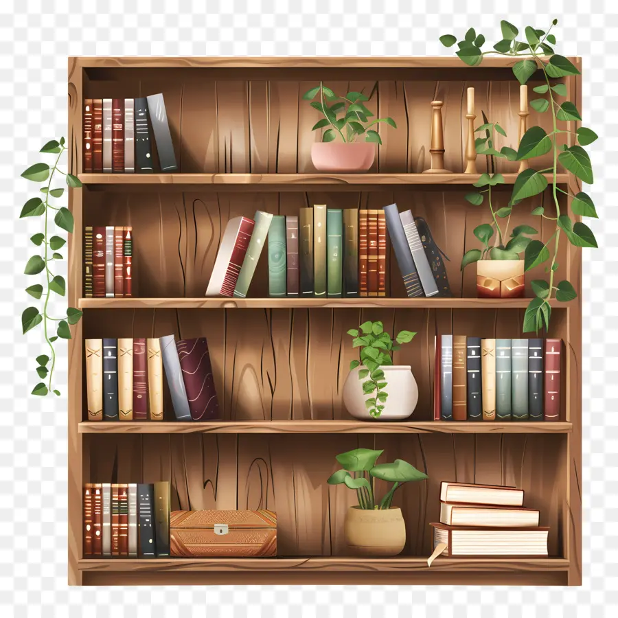 Estantería，Bookshelf PNG