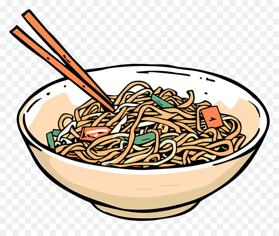 Chow Mein，Fideos PNG