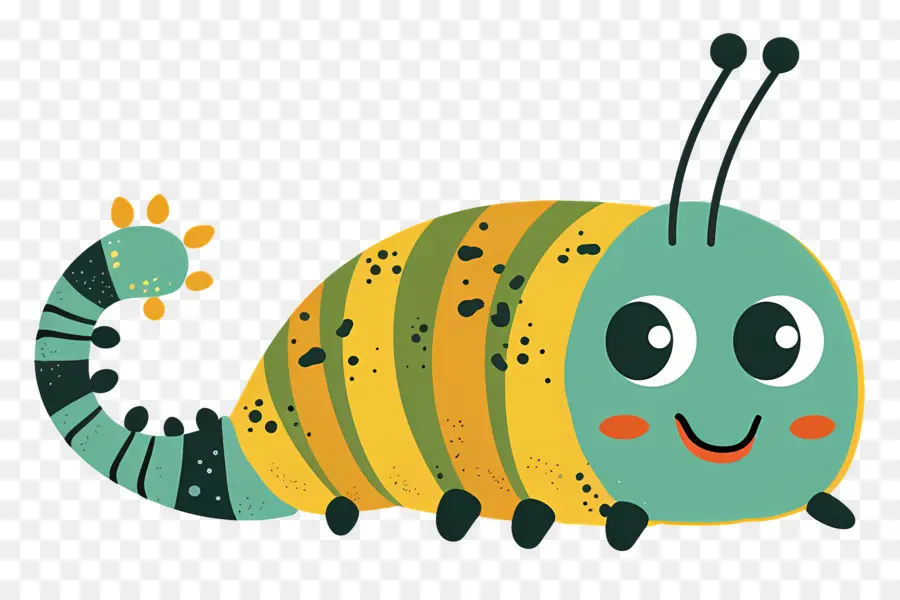 Caterpillar，De Dibujos Animados De Gusano PNG