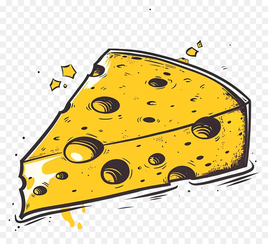 Rebanada De Queso，Queso Amarillo PNG