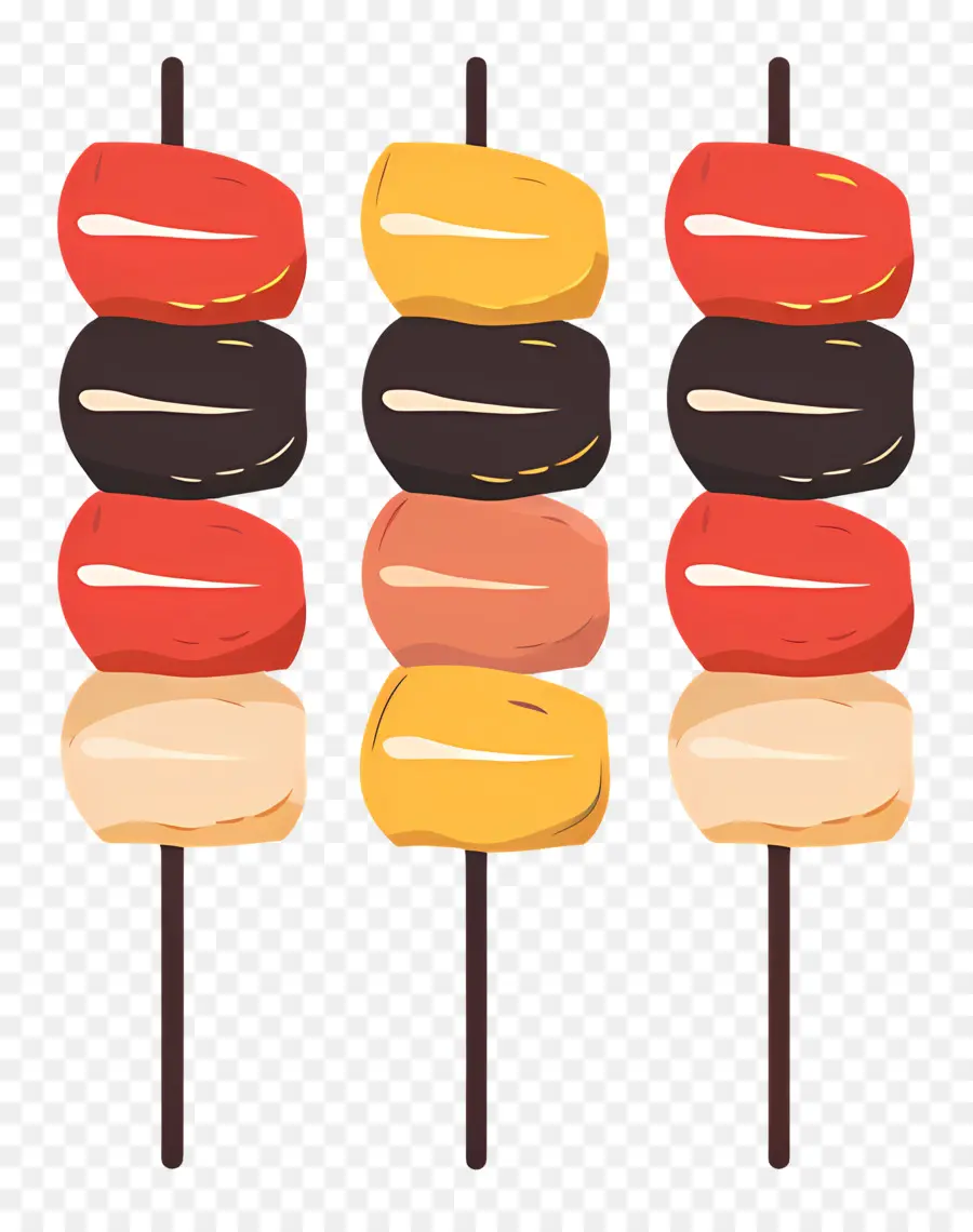 Kebabs，Rosquillas Coloridas PNG