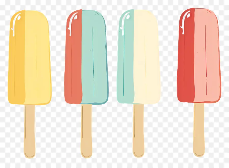 Las Paletas De Helado，Paletas Coloridas PNG