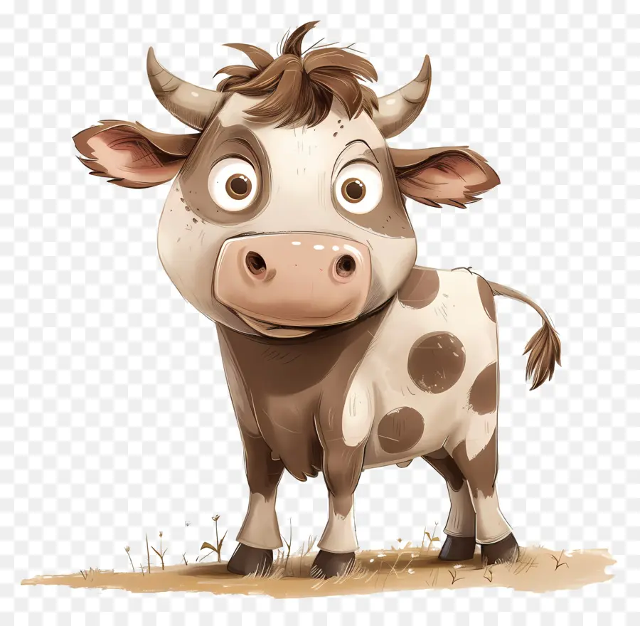 Vaca，Vaca De Dibujos Animados PNG