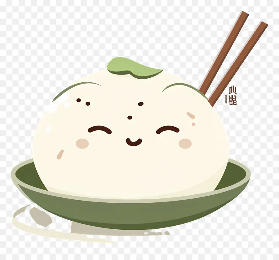 Baozi，Rollo De Huevo De Dibujos Animados PNG