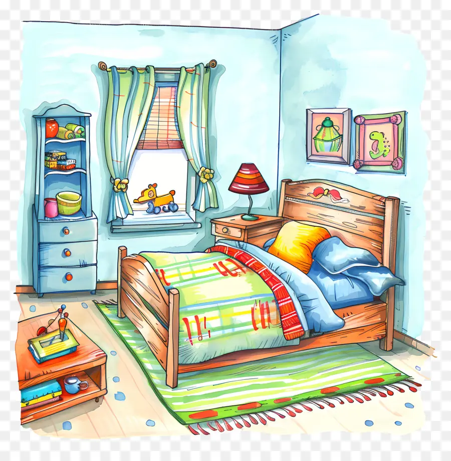 Dormitorio，Cama PNG