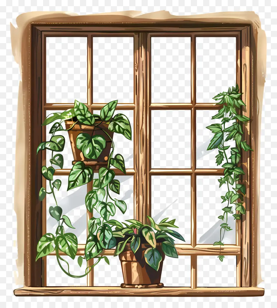 Ventana，Las Plantas De Interior PNG