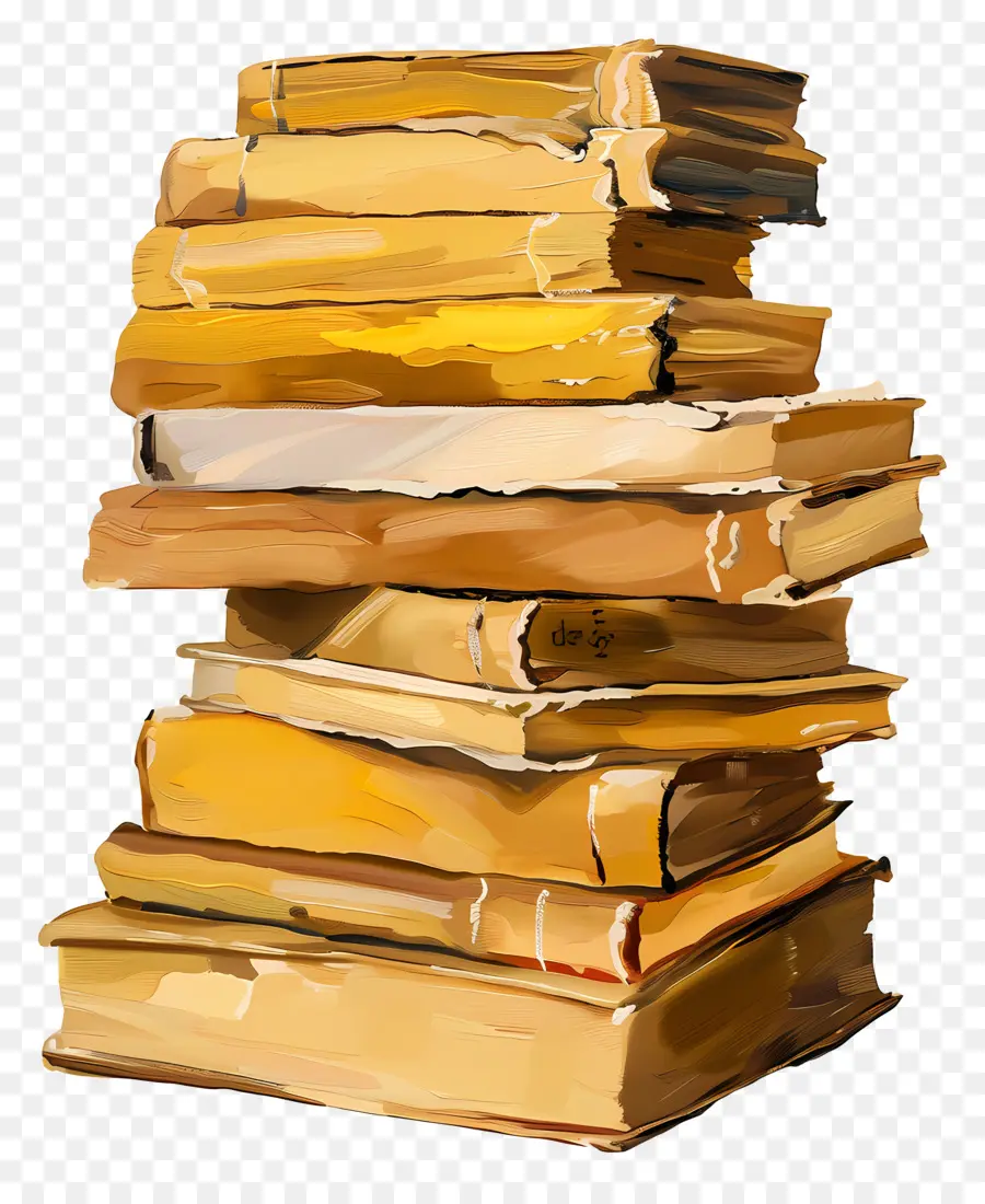 Pila De Libros，Libros Antiguos PNG