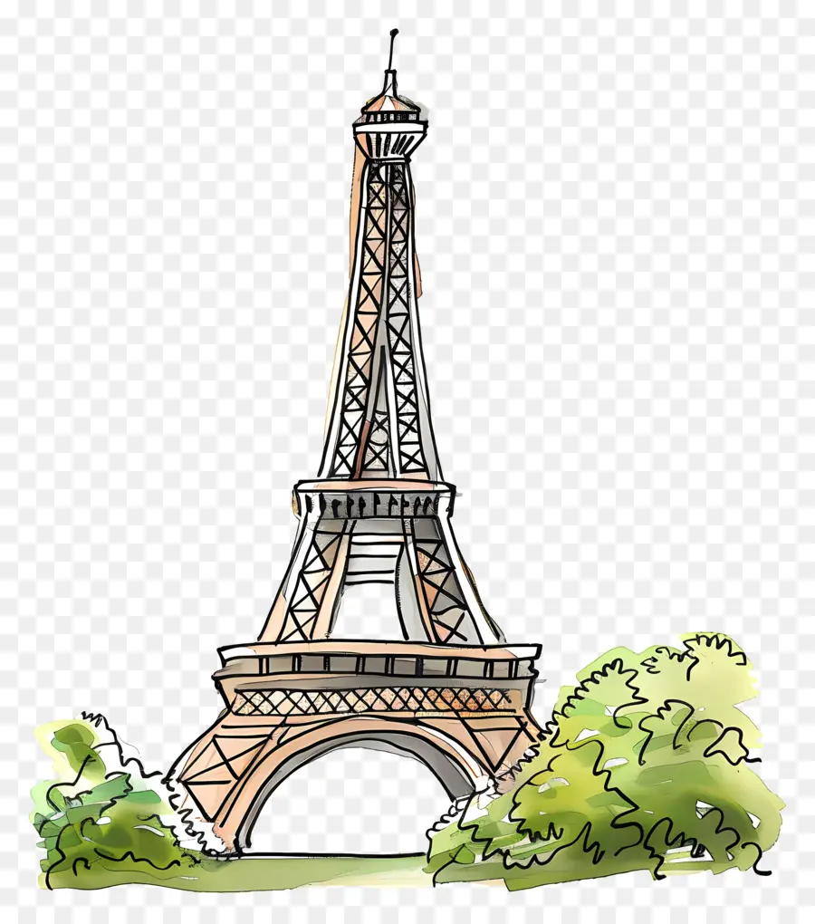 Eiffel，París PNG