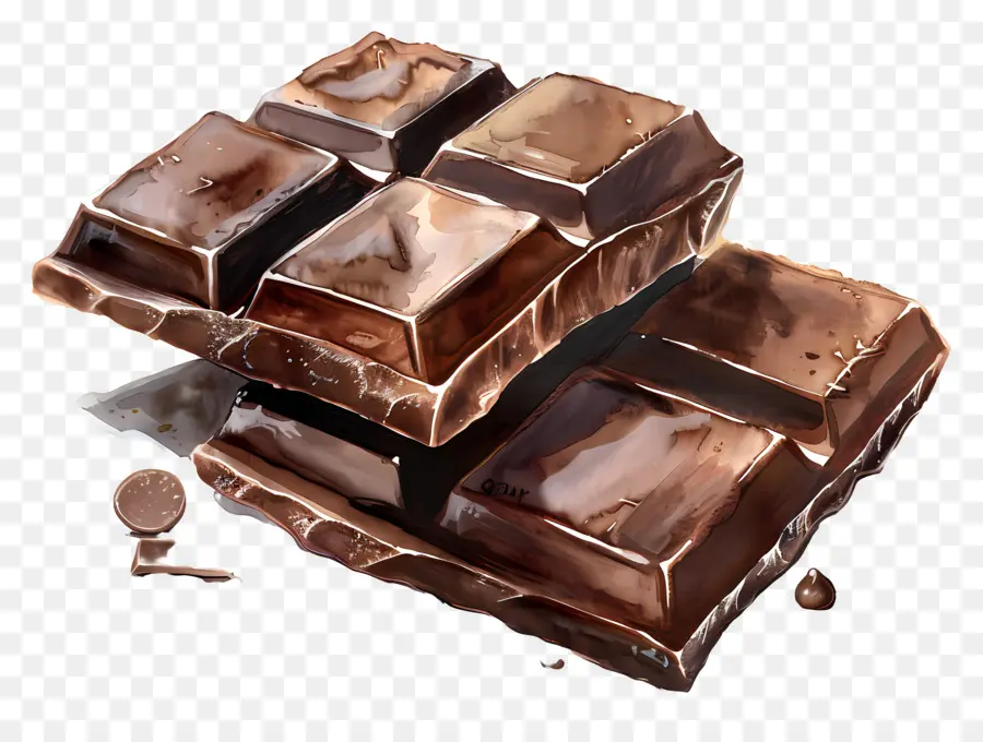 Chocolate，Barra De Chocolate PNG