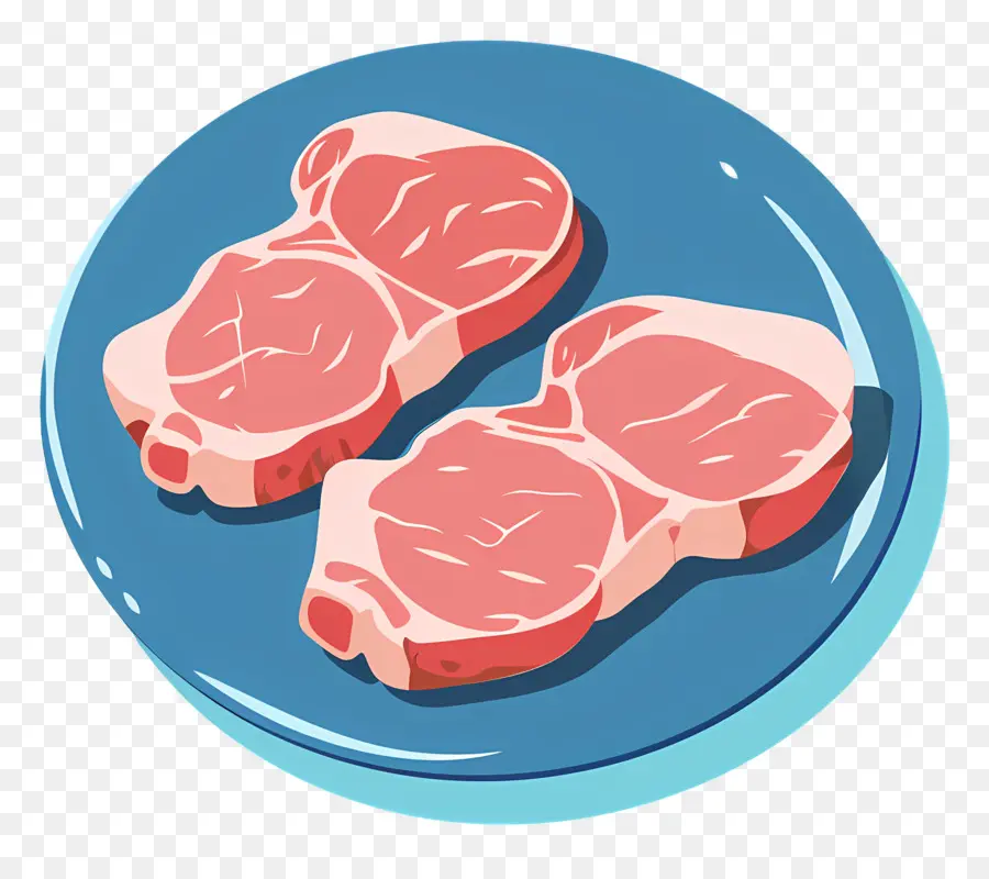 Chuletas De Cerdo，Filete De Carne Cruda PNG