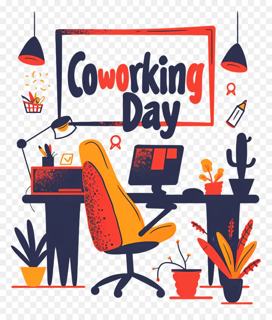 Día Internacional De Coworking，Espacio De Oficina PNG