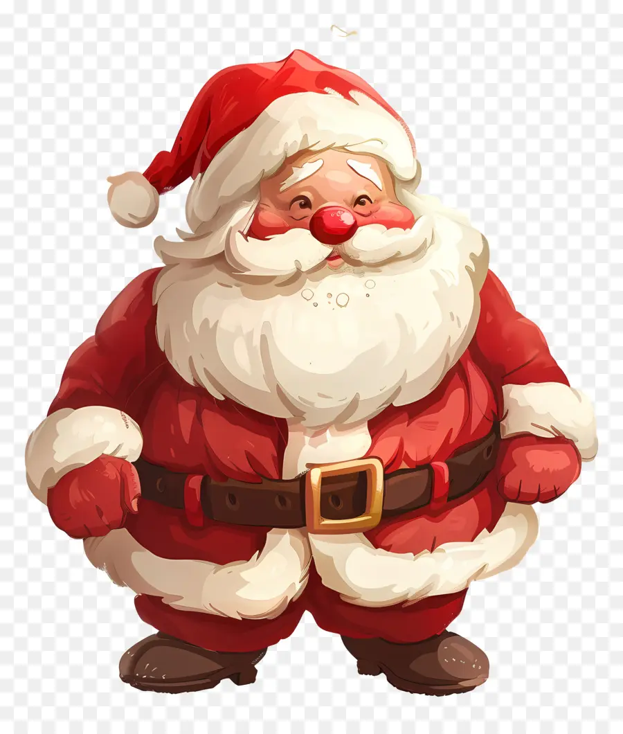 Santa Claus，Traje Rojo PNG