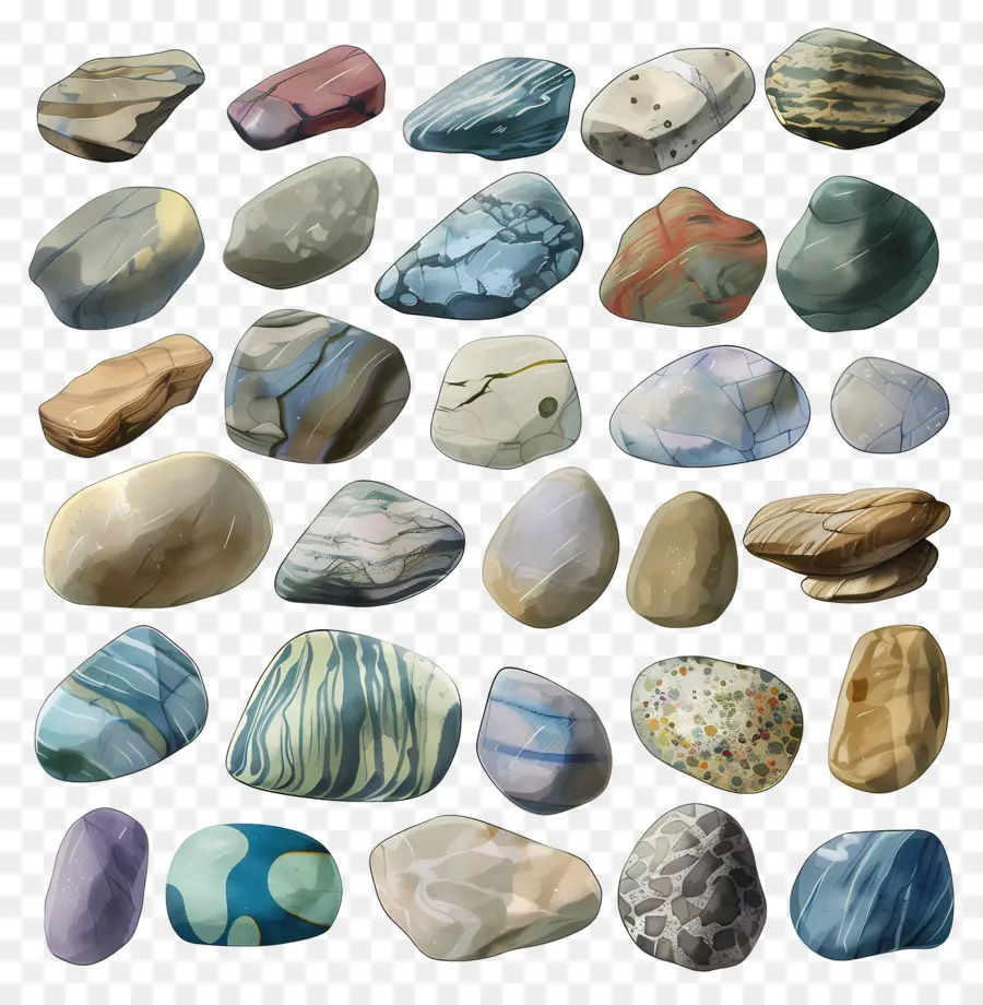 Piedras，Piedras Coloridas PNG