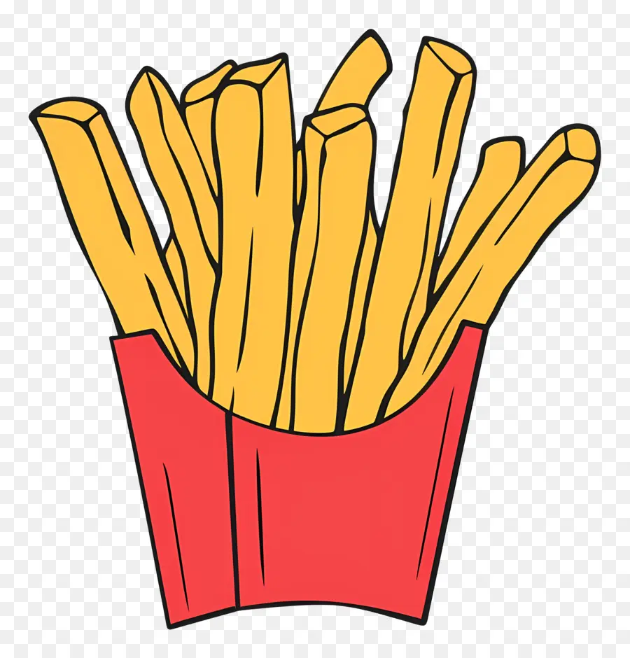 Las Papas Fritas，Contenedor De Comida Para Llevar PNG