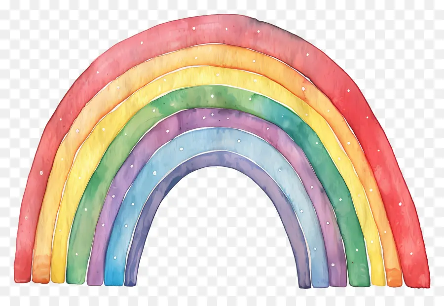 Arco Iris，Pintura De Acuarela De Arco Iris PNG