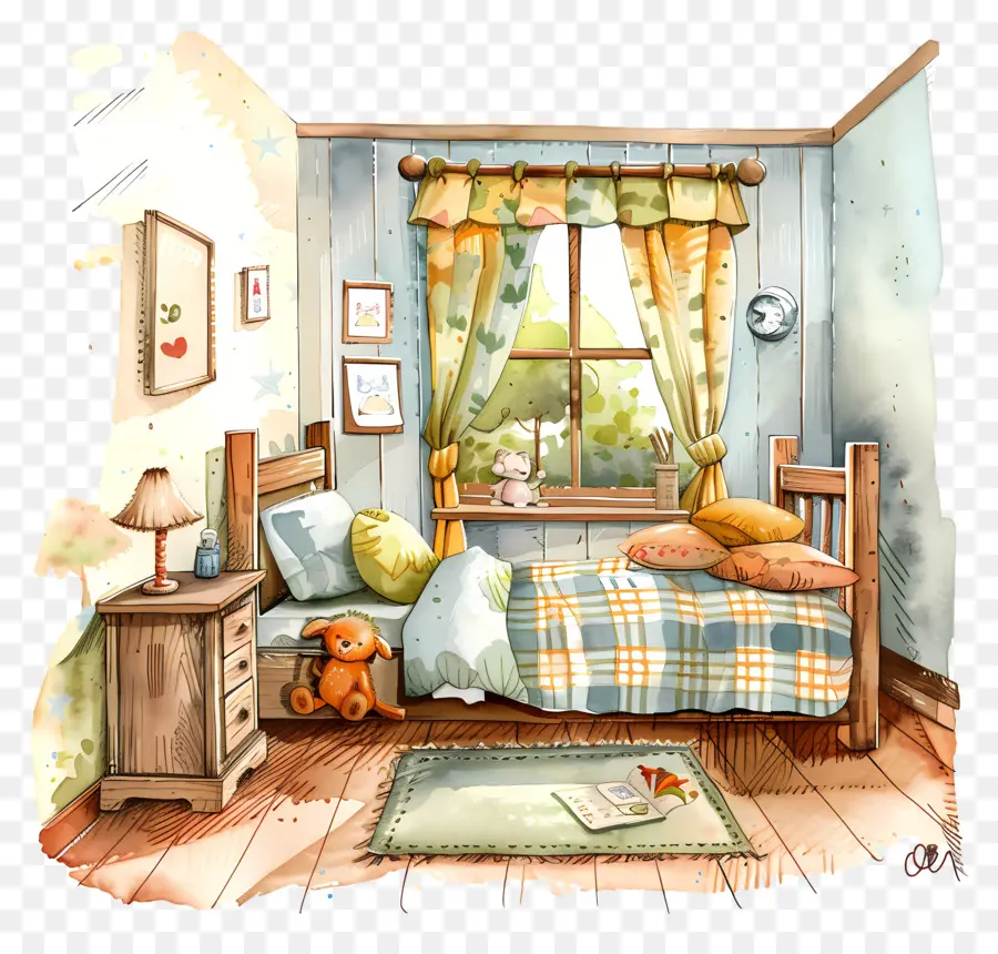 Dormitorio，Cama PNG