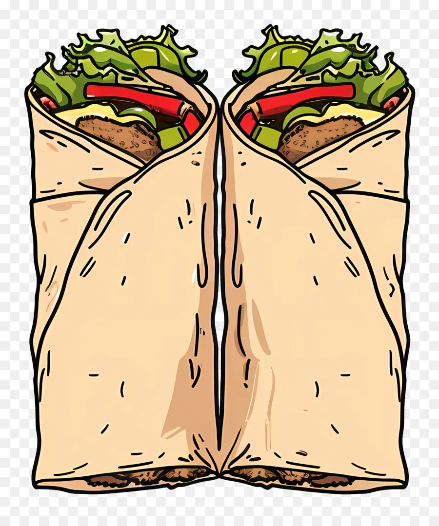 Shawarma，Burrito PNG