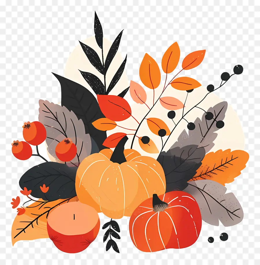 Abundancia De Otoño，Decoraciones De Otoño PNG