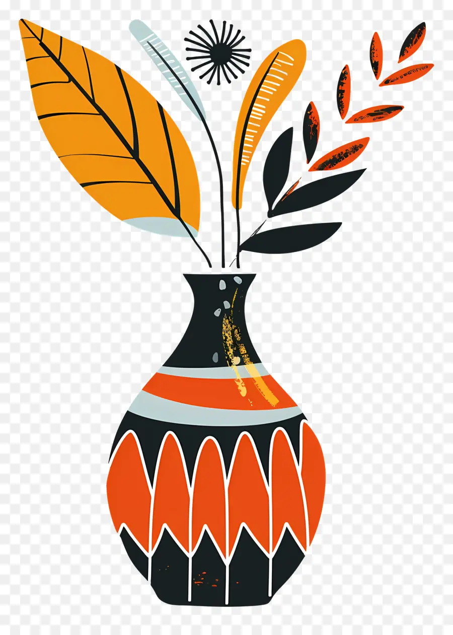 Jarrón Decorativo，De Colores De La Pintura PNG