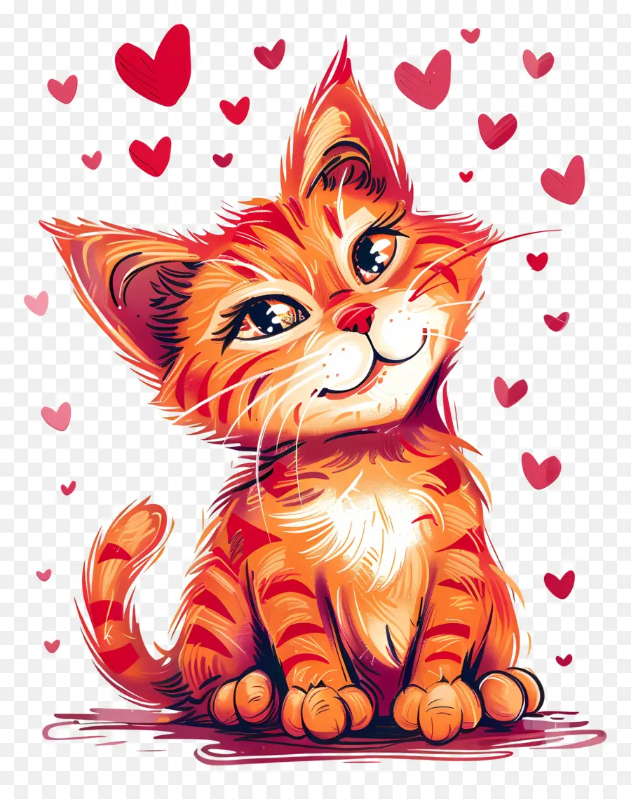 Gato，El Día De San Valentín PNG