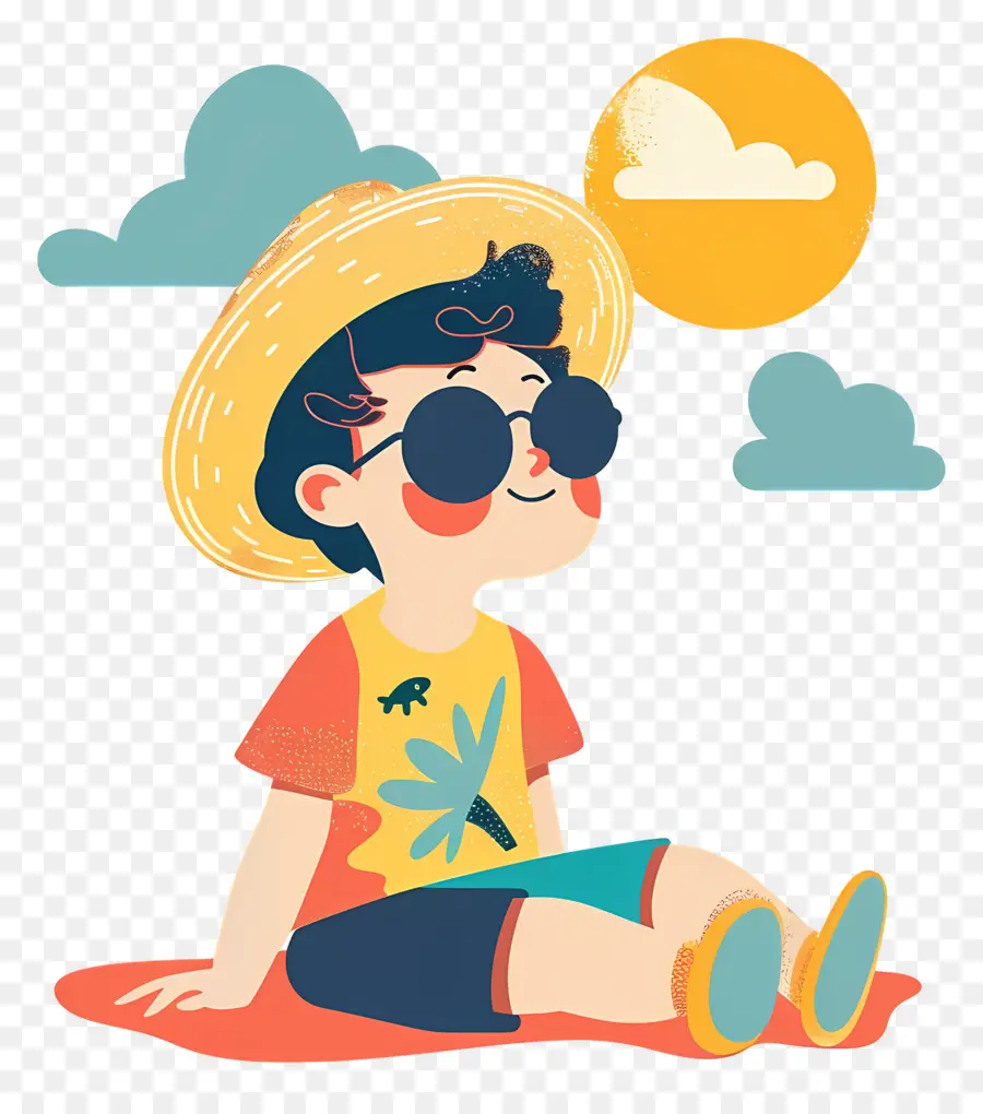 Verano Kid，Niño PNG