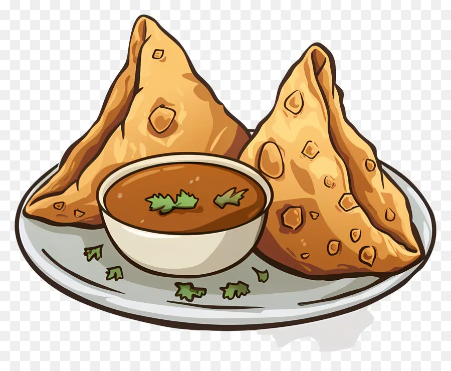 Samosas，Comida De La India PNG