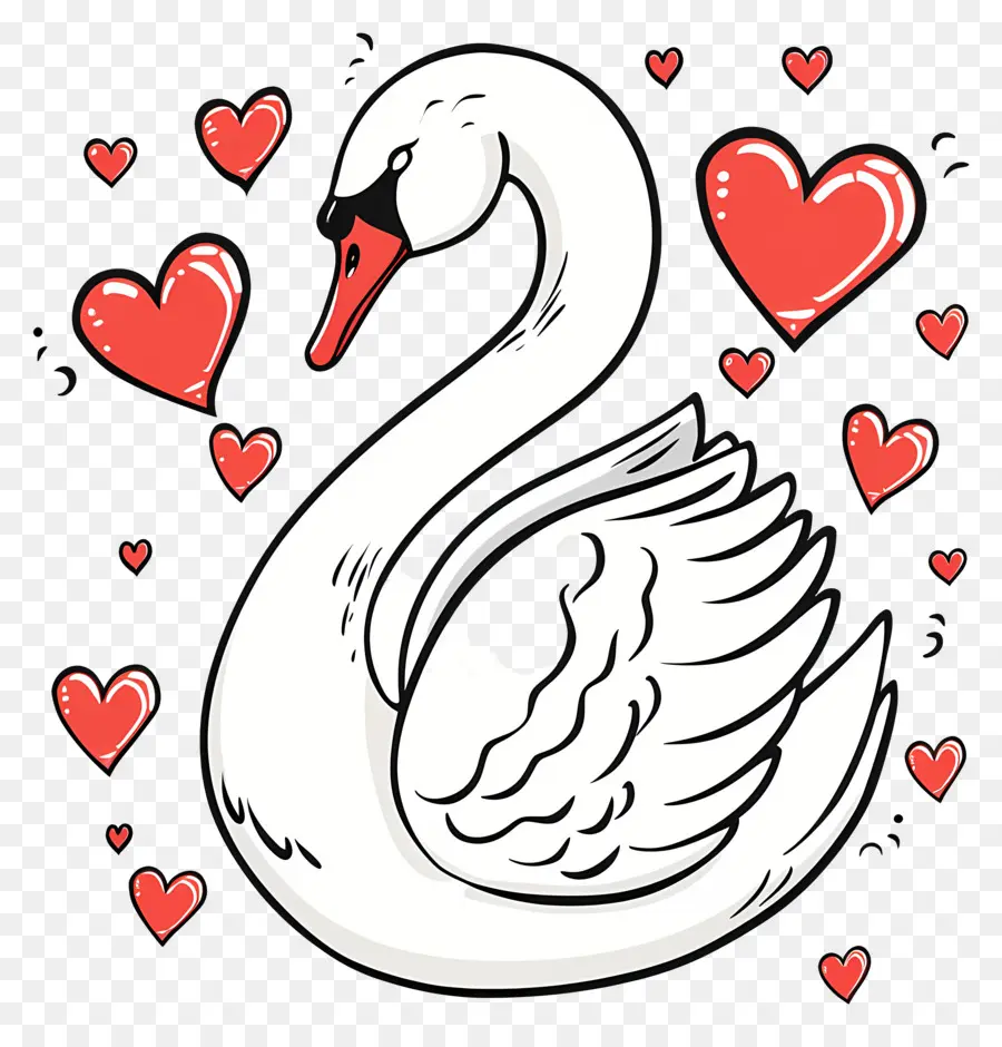 Swan，Corazón PNG