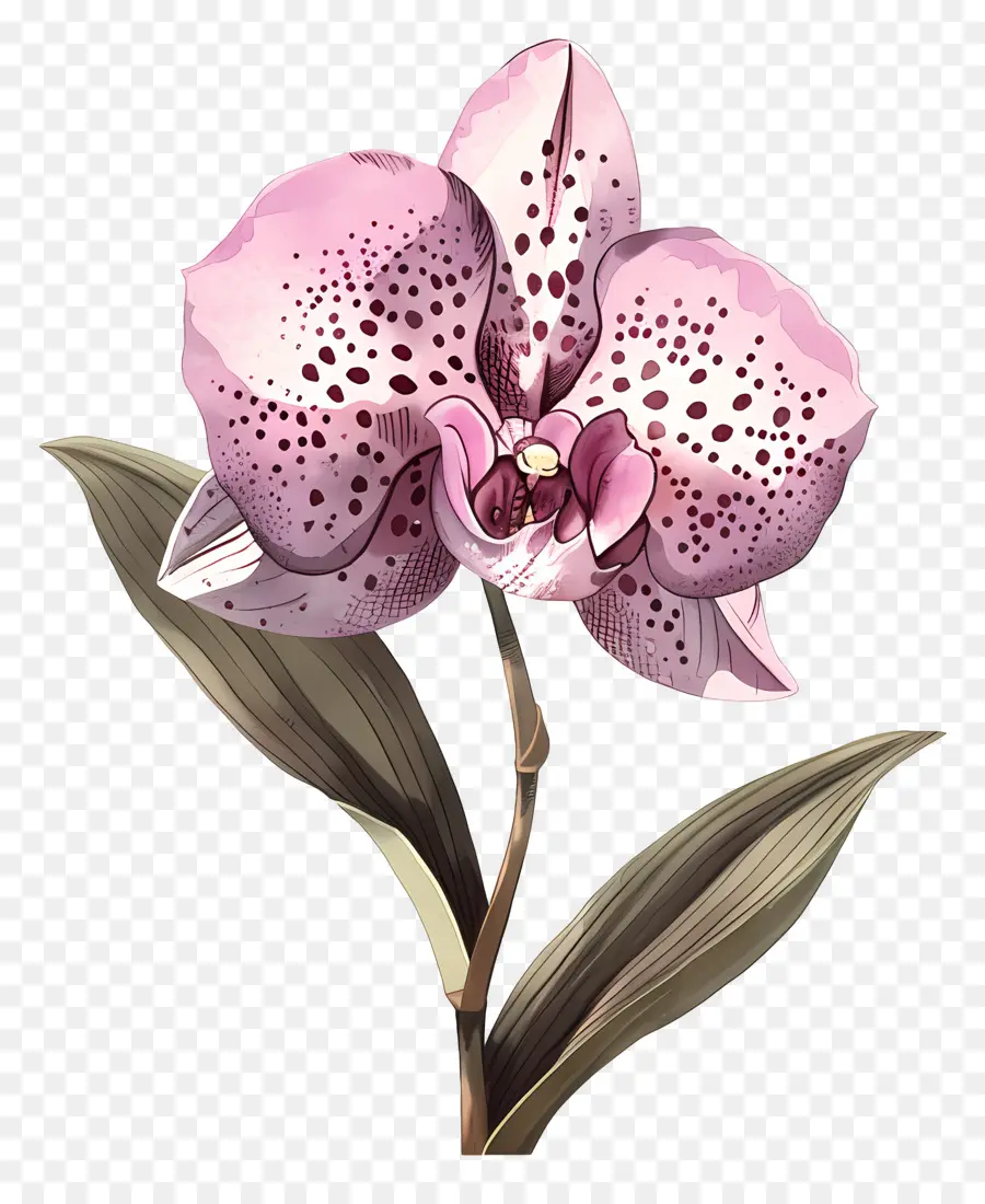 Orquídea，Pink Orchid PNG