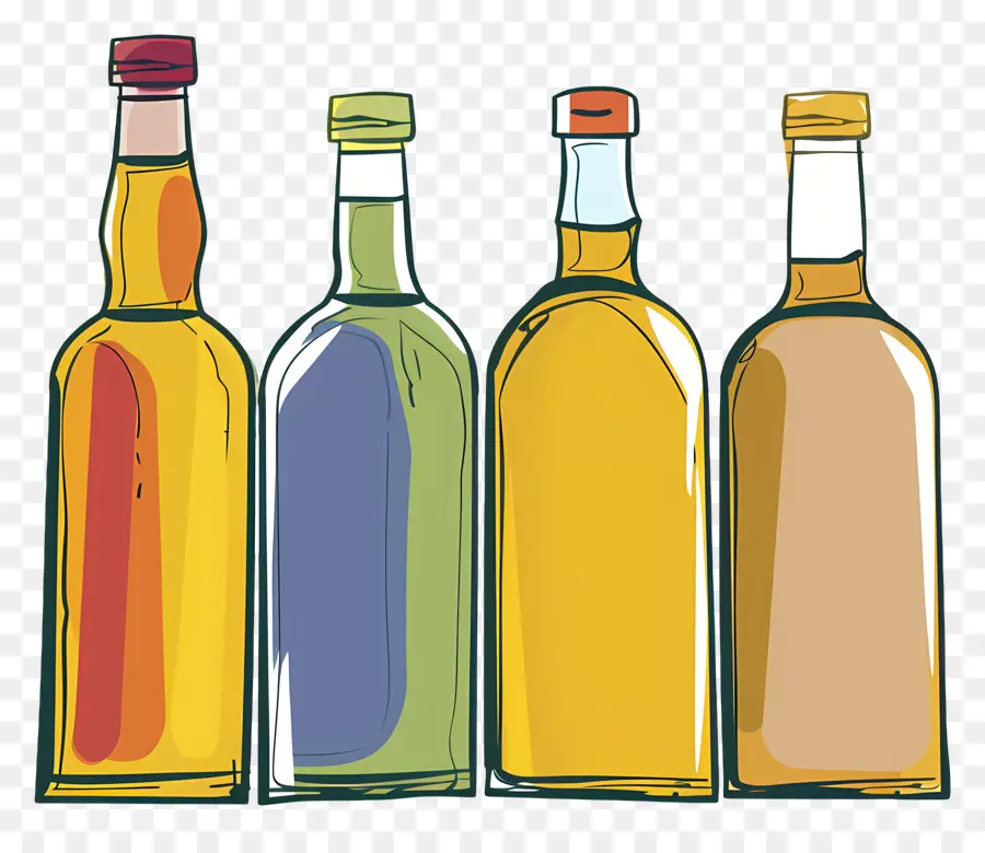 Botella De Aceite，Botellas De Vidrio PNG