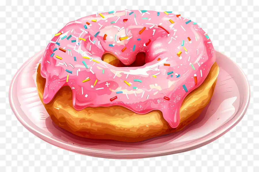 Donut，Dona Rosa PNG