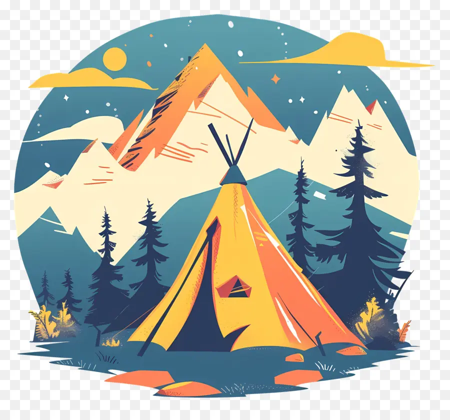 Campamento De Verano，Carpa Tippy PNG