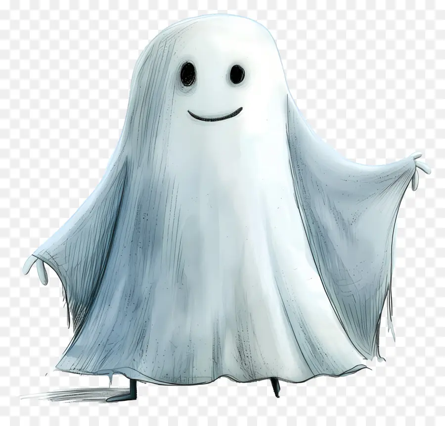 Fantasma，Túnica Blanca PNG