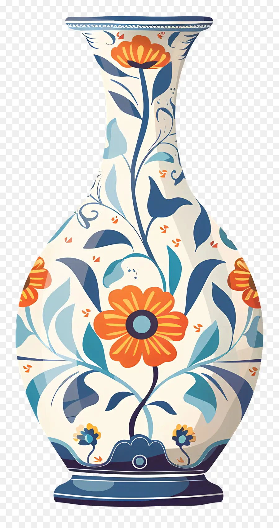 Jarrón Decorativo，Floral Florero PNG