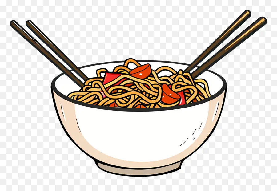 Chow Mein，Plato De Fideos PNG