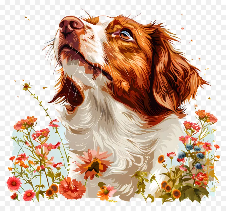 El Perro Disfruta De La Naturaleza，Perro PNG