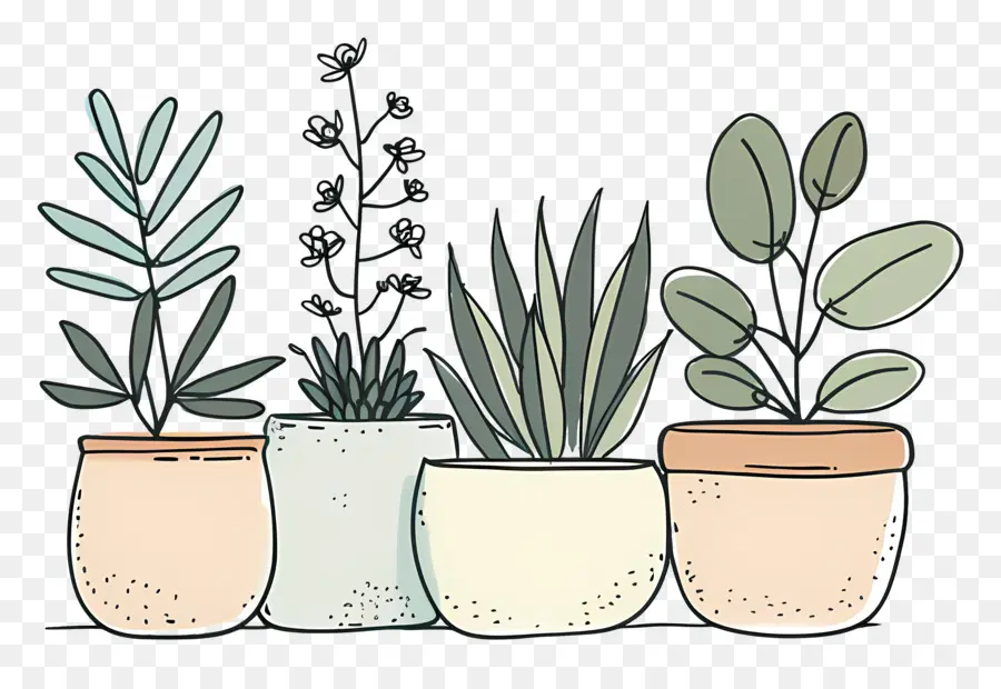 Plantas De Interior En Macetas，Las Plantas En Maceta PNG