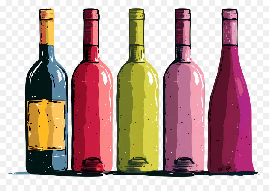 Botella De Vino，Vino PNG