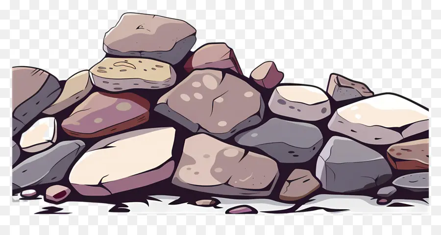 Borde De Piedra，Una Pila De Roca PNG