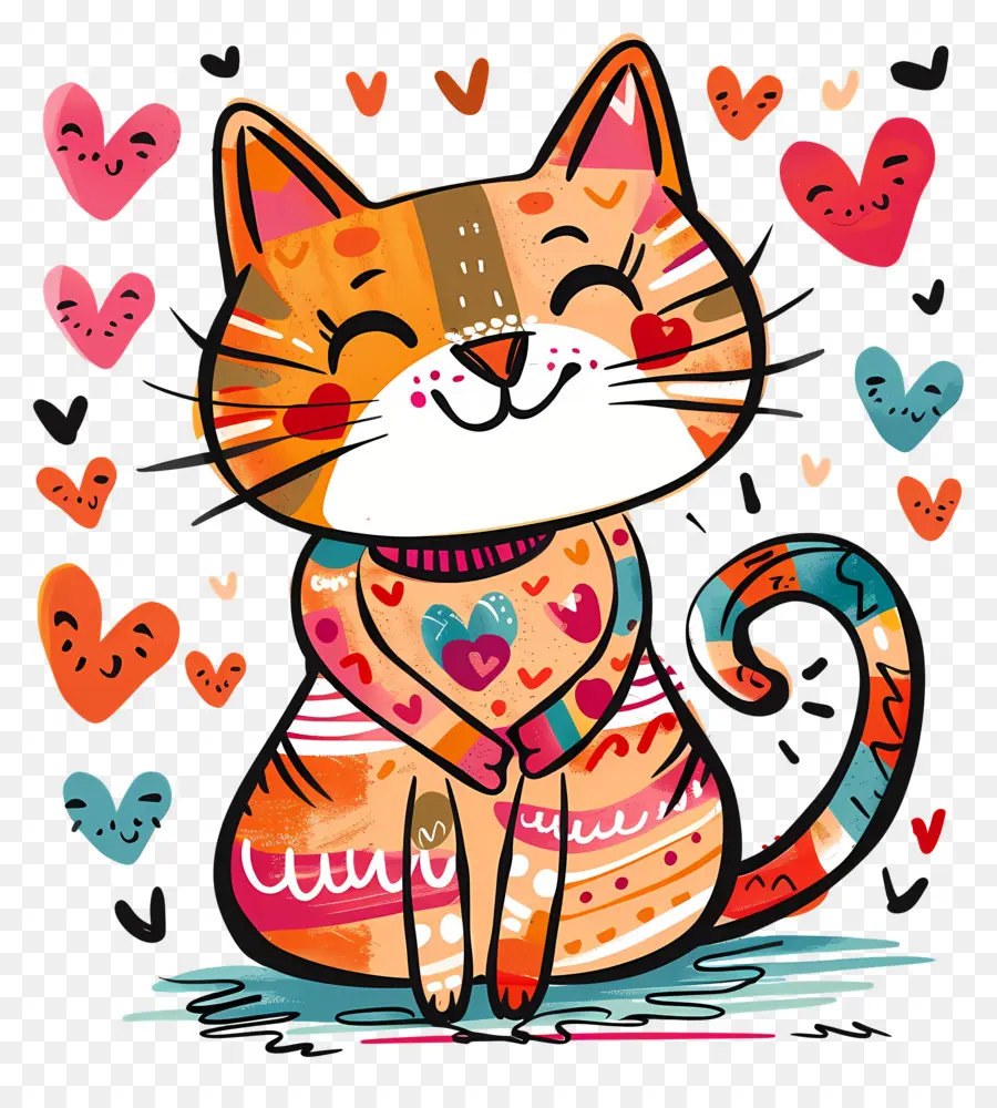 Gato，El Día De San Valentín PNG