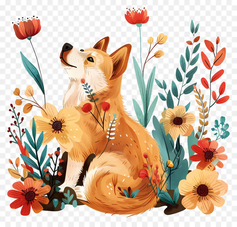 El Perro Disfruta De La Naturaleza，Lindo Perro PNG