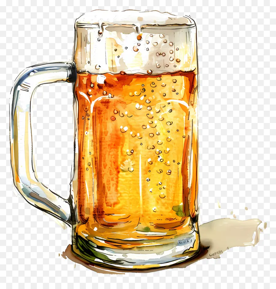 La Cerveza，Jarro De Cristal PNG